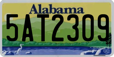 AL license plate 5AT2309
