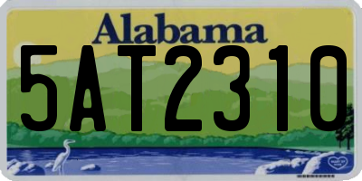 AL license plate 5AT2310