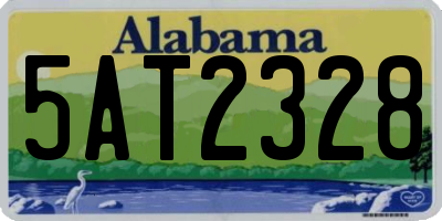 AL license plate 5AT2328