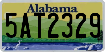 AL license plate 5AT2329