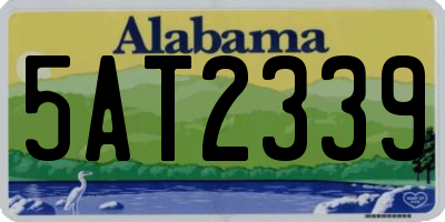 AL license plate 5AT2339