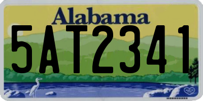 AL license plate 5AT2341