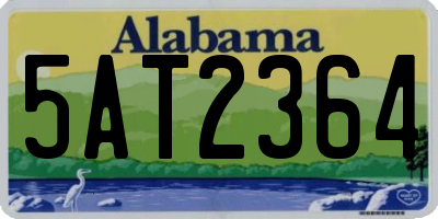 AL license plate 5AT2364