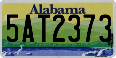 AL license plate 5AT2373