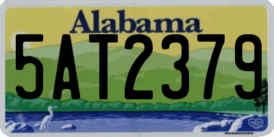 AL license plate 5AT2379