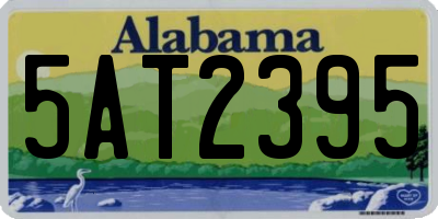 AL license plate 5AT2395