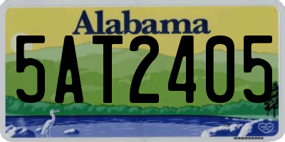 AL license plate 5AT2405