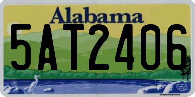 AL license plate 5AT2406