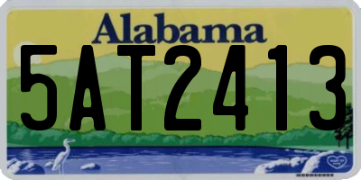 AL license plate 5AT2413