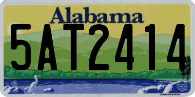 AL license plate 5AT2414