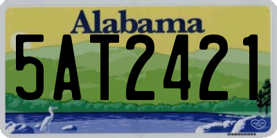 AL license plate 5AT2421