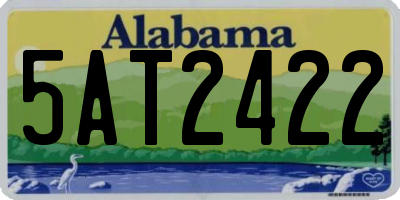 AL license plate 5AT2422
