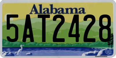AL license plate 5AT2428