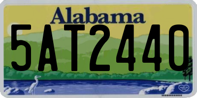 AL license plate 5AT2440