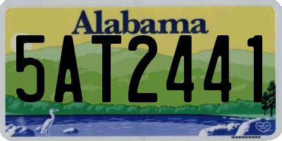 AL license plate 5AT2441