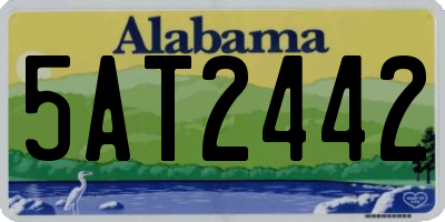 AL license plate 5AT2442