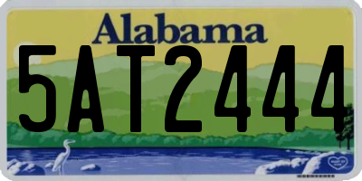 AL license plate 5AT2444