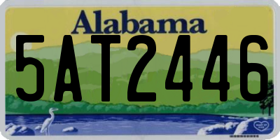 AL license plate 5AT2446