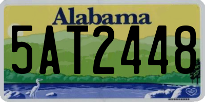 AL license plate 5AT2448