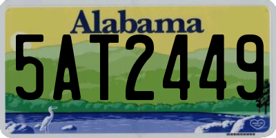 AL license plate 5AT2449