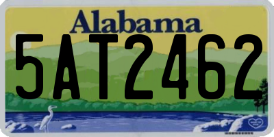 AL license plate 5AT2462