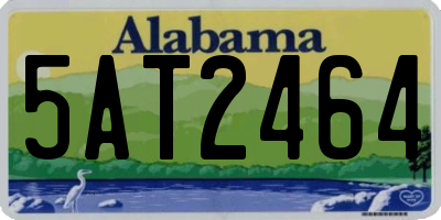AL license plate 5AT2464