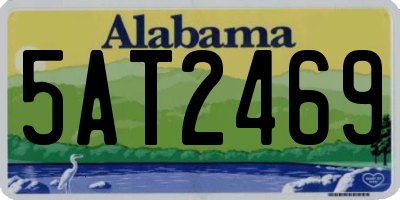 AL license plate 5AT2469