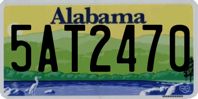 AL license plate 5AT2470