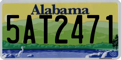 AL license plate 5AT2471