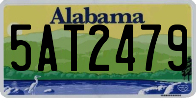 AL license plate 5AT2479