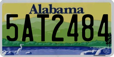 AL license plate 5AT2484