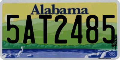 AL license plate 5AT2485