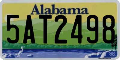 AL license plate 5AT2498