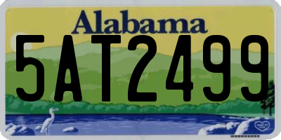 AL license plate 5AT2499