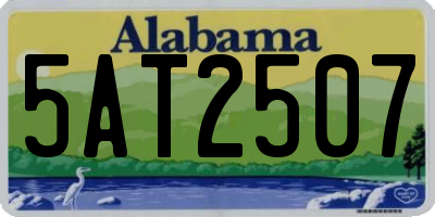 AL license plate 5AT2507