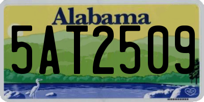 AL license plate 5AT2509
