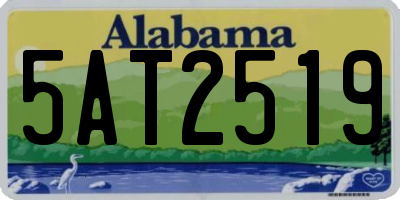 AL license plate 5AT2519