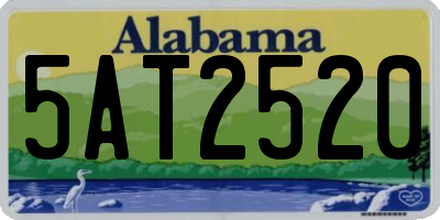 AL license plate 5AT2520
