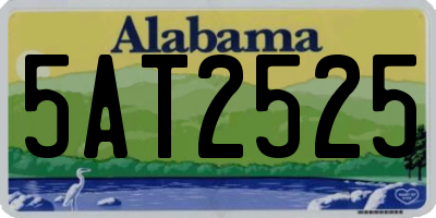 AL license plate 5AT2525