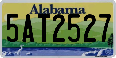 AL license plate 5AT2527