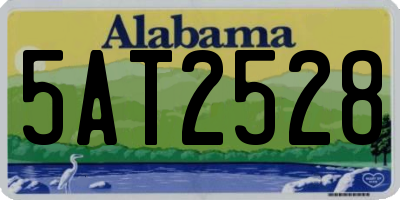 AL license plate 5AT2528