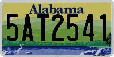 AL license plate 5AT2541