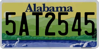 AL license plate 5AT2545