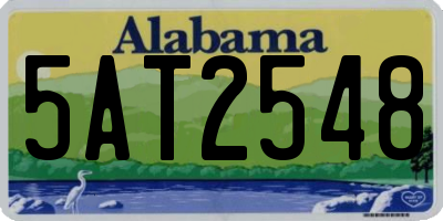 AL license plate 5AT2548