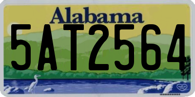 AL license plate 5AT2564