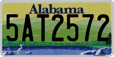 AL license plate 5AT2572