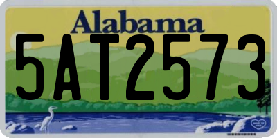 AL license plate 5AT2573