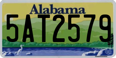 AL license plate 5AT2579