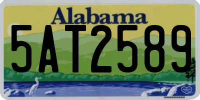 AL license plate 5AT2589