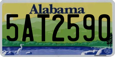AL license plate 5AT2590
